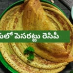 పెసరట్టు రెసిపీ తెలుగులో | Pesarattu Recipe In Telugu